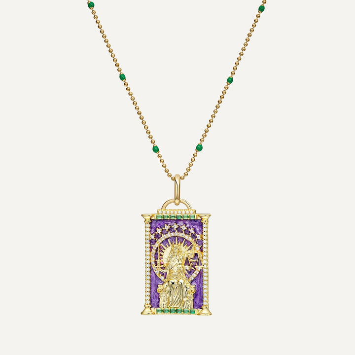 PENDENTE CARTA TAROT A JUSTIÇA