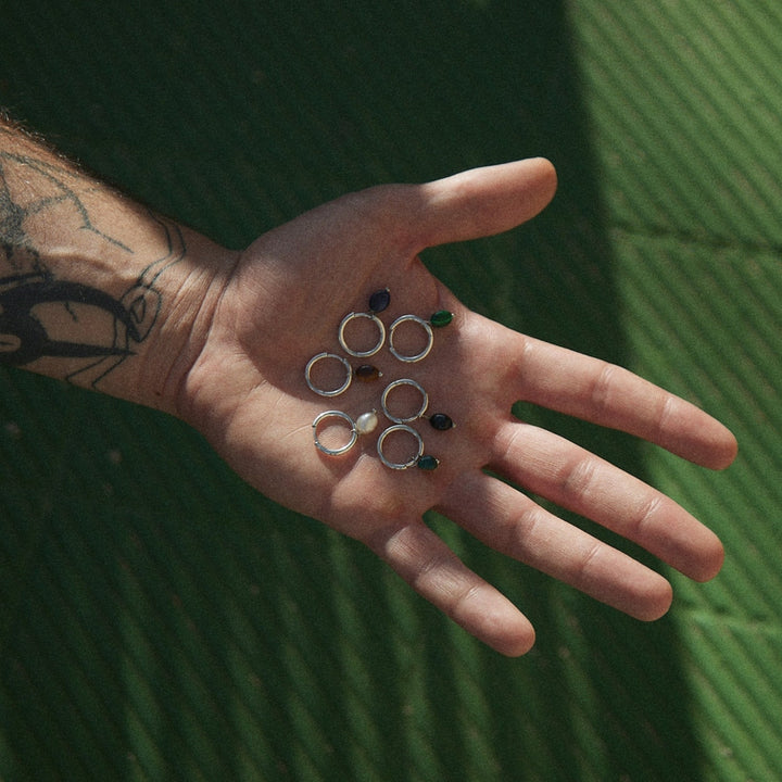 BRINCO PIERCING ARGOLA DE PRATA ROQUE