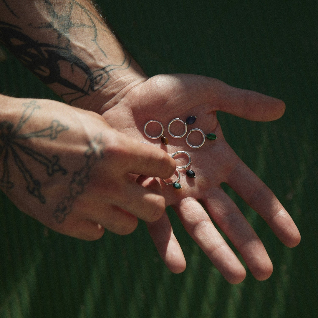 BRINCO PIERCING ARGOLA DE PRATA ROQUE