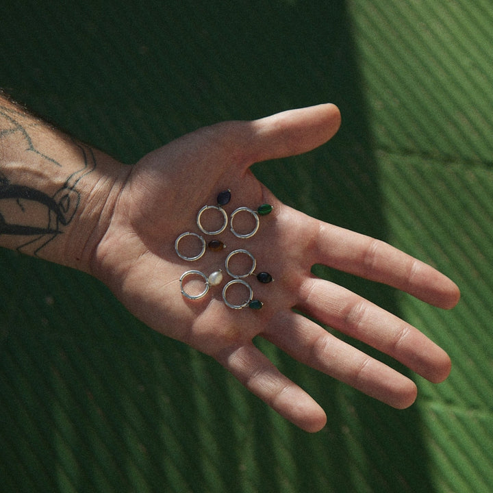 BRINCO PIERCING ARO BARROCO PRETO