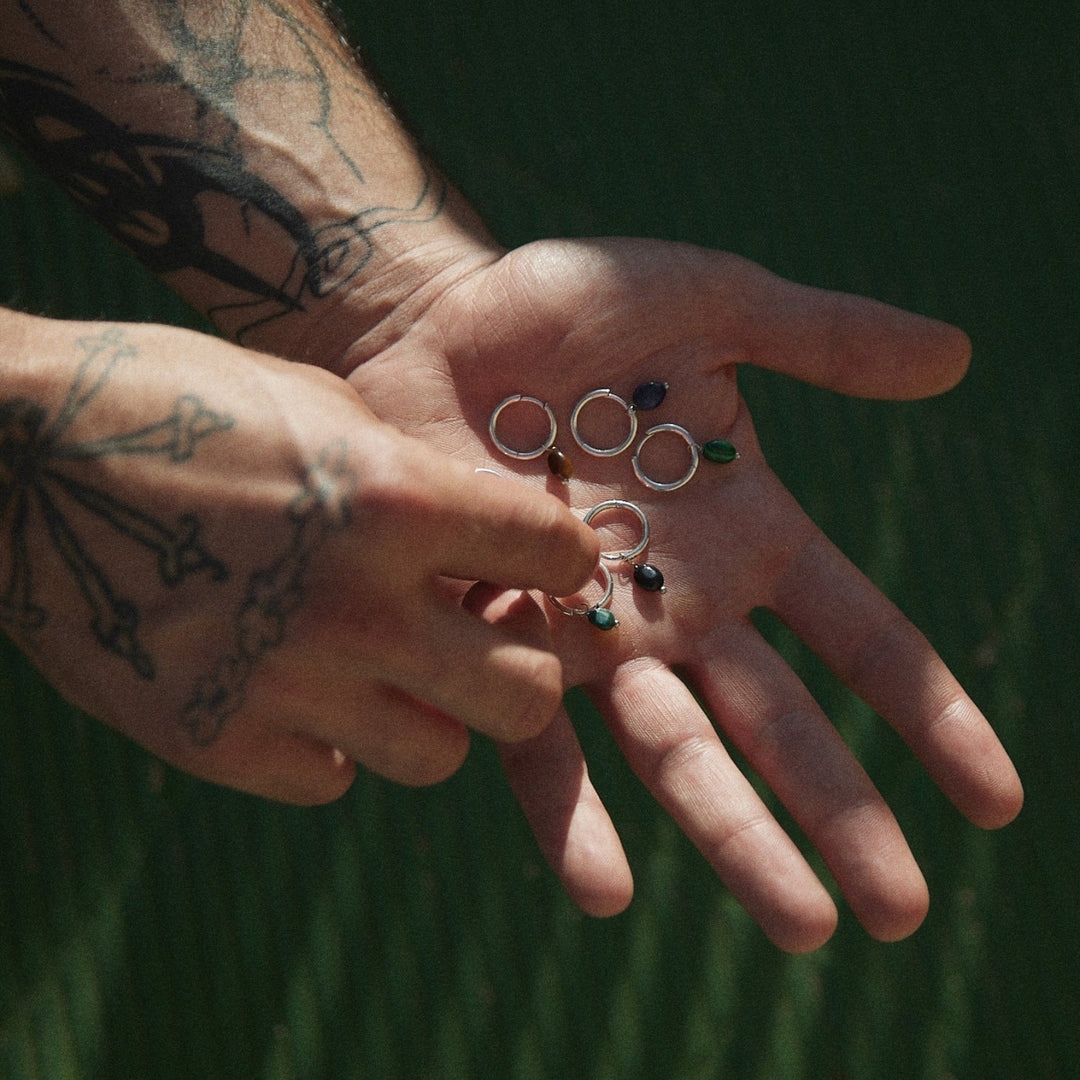 BRINCO PIERCING ARO BARROCO PRETO