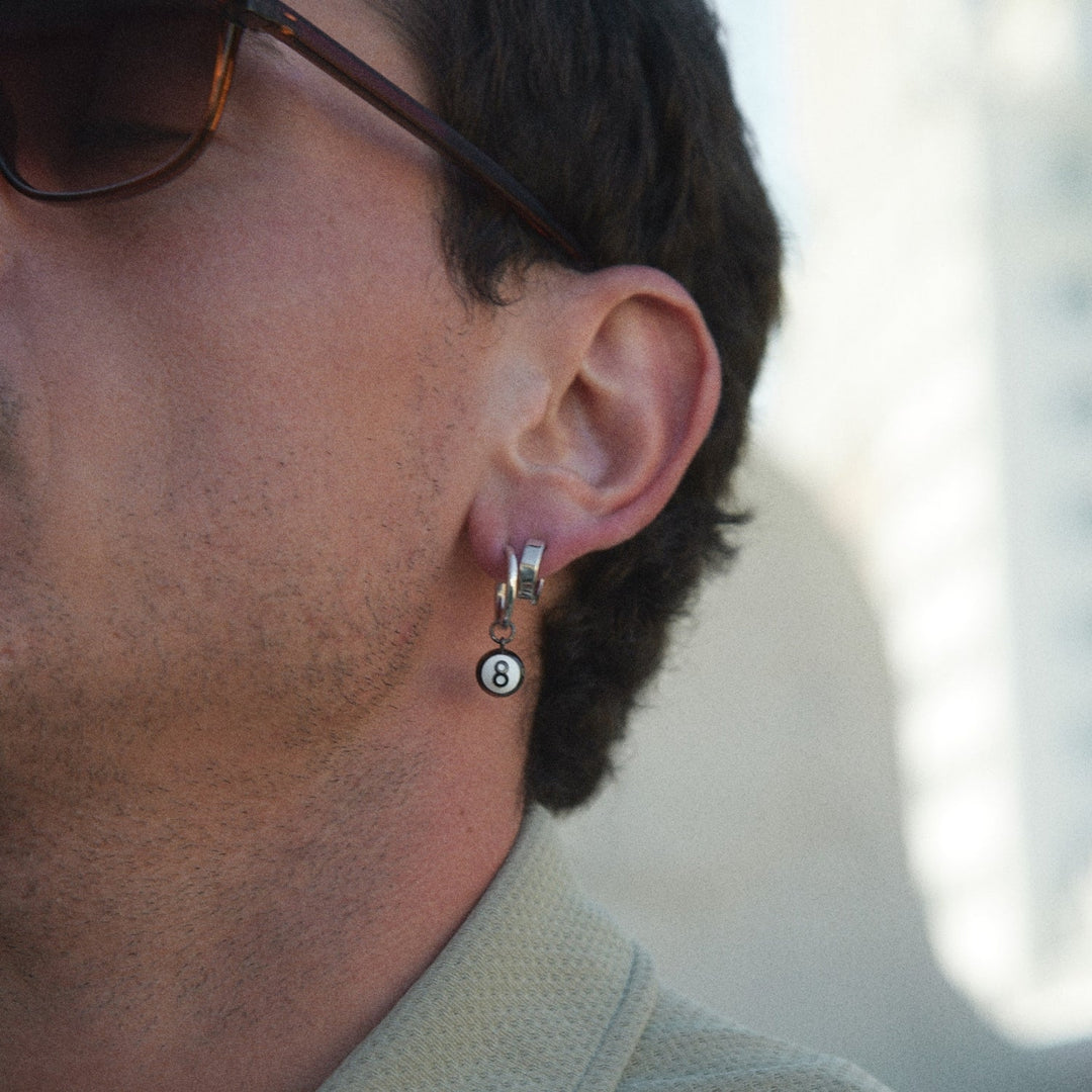 BRINCO PIERCING ARGOLA 8-BALL
