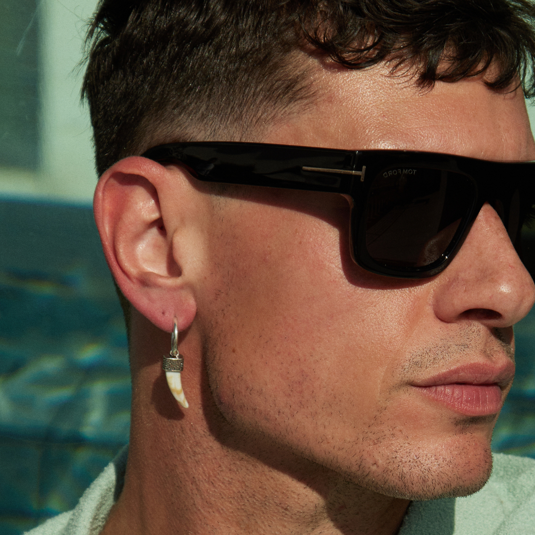 PENDIENTE PIERCING ARO IVORY TUSK