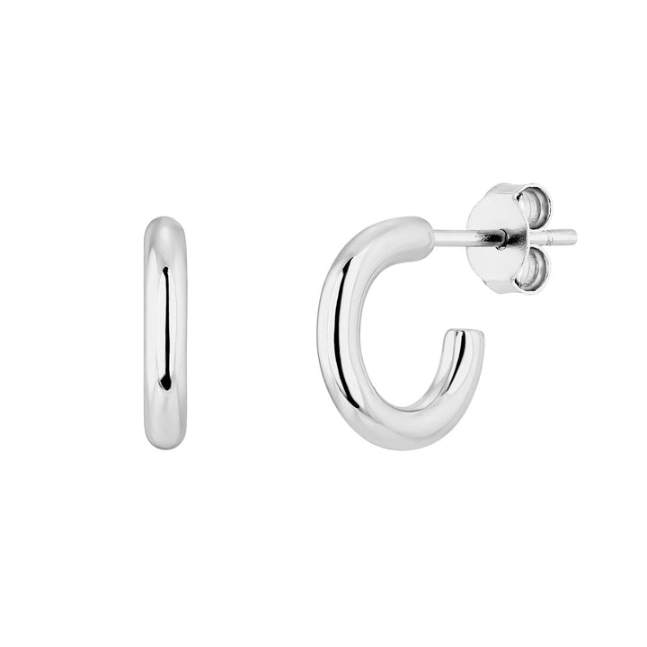 SILVER KHARI HOOPS