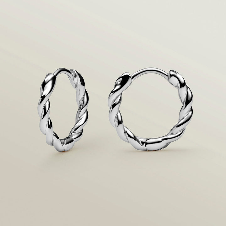 SILVER NEW ORLEANS HOOPS