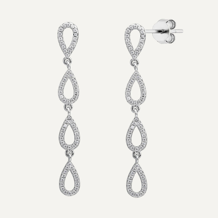 PENDIENTES PLATA CRYSTAL SERENADE