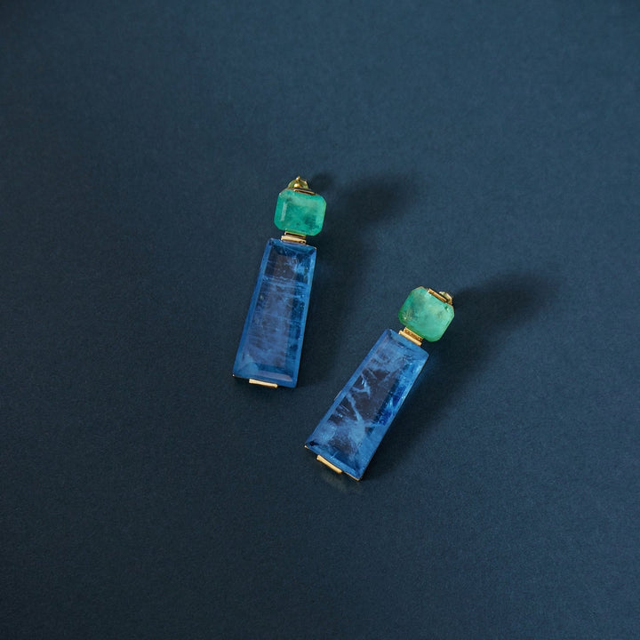 PENDIENTES MALDIVES BLUE