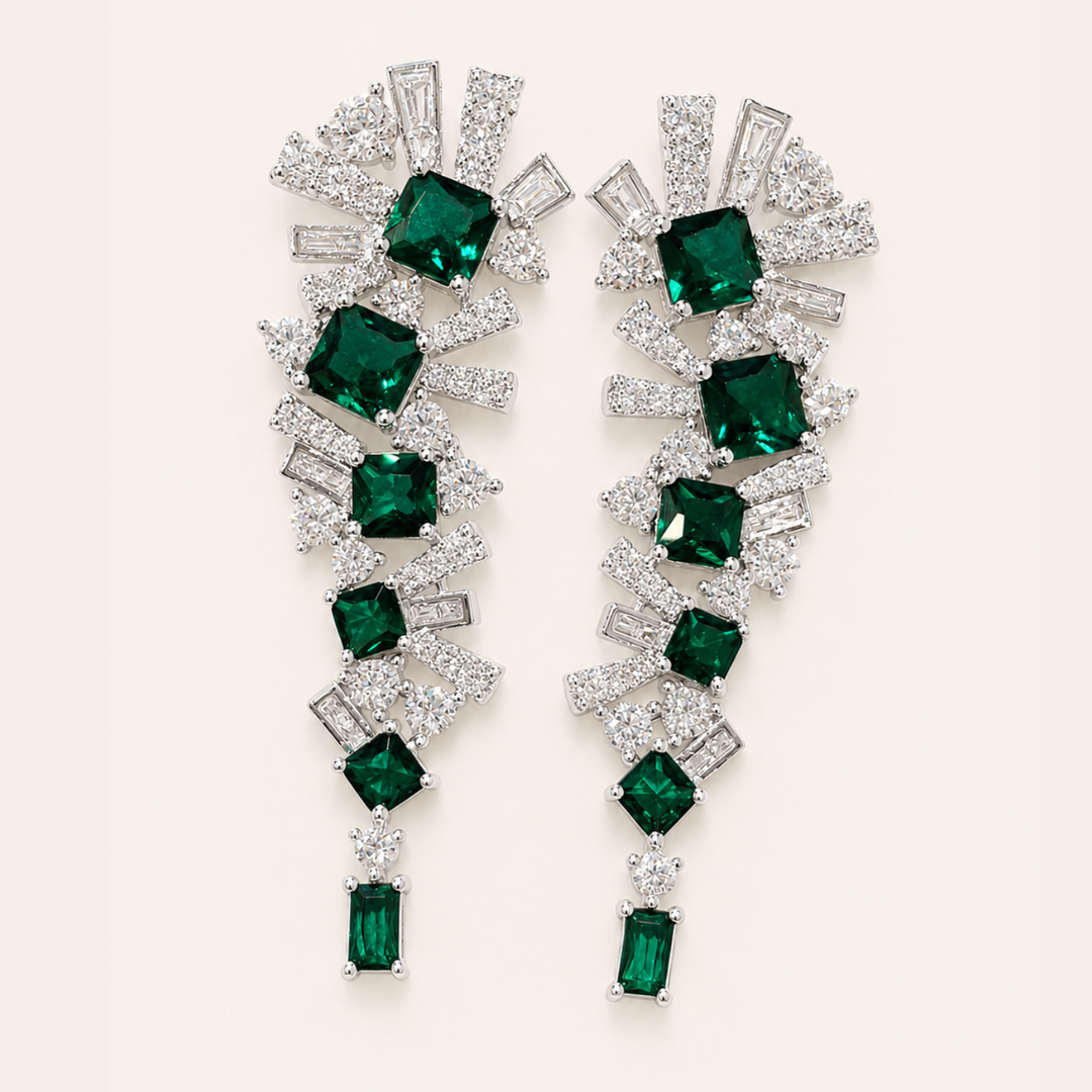 ORECCHINI EMERALD WATERFLLS