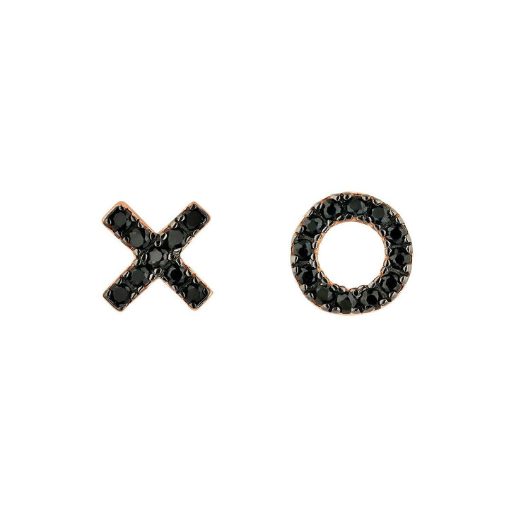 PENDIENTES ASIMÉTRICOS PLATA XO XO - Blissou Jewelry