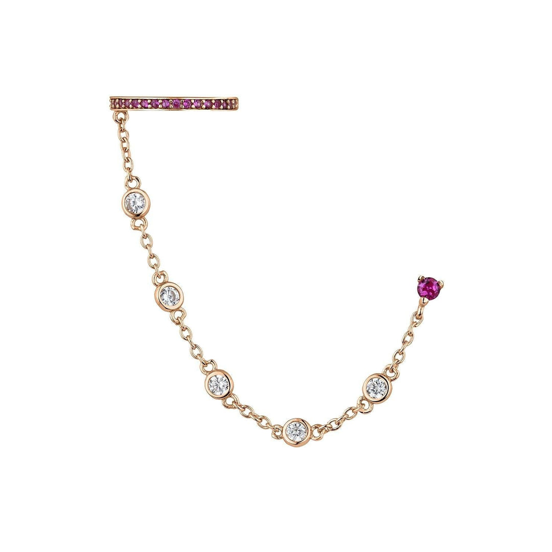 PENDIENTE Y EAR CUFF NASHA - Blissou Jewelry