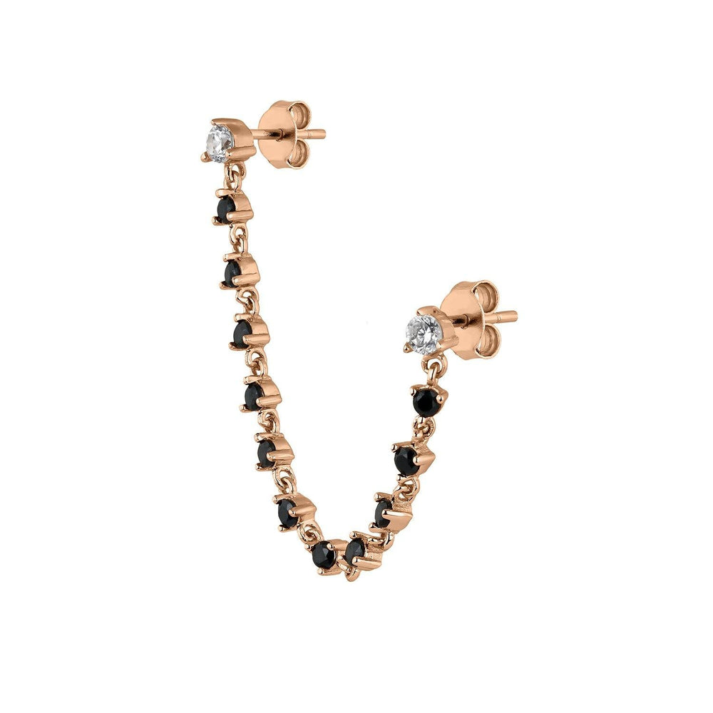 PENDIENTE DOBLE AITANA - Blissou Jewelry