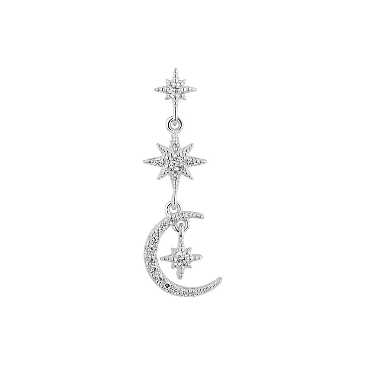 PENDIENTE PLATA SOL Y LUNA SEIA - Blissou Jewelry